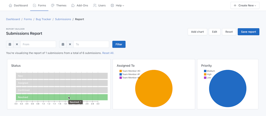 Report Builder - Interacting with the report